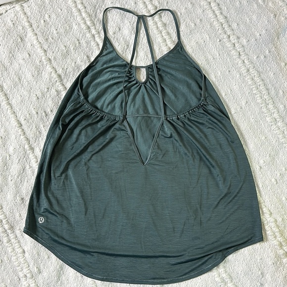 Lululemon Tighten Up Tank Sea Steel Green - Picture 7 of 9